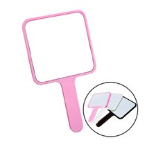 사각손거울 핑크 미니거울 화장대거울