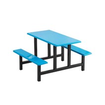 야외 매점 테이블 일체형 벤치 편의점 펜션, 방화판 4인