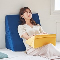 소프트 식스모션 삼각 쿠션 2size, 소프트 식스모션 미니쿠션 옐로우
