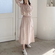 코지23 여자 디폴트 바스락 캐주얼 크롭 트레이닝 후드티