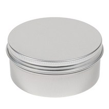 알루미늄 틴케이스 100ml 실버/캔들 용기 재료 향초, 1개