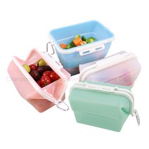 접이식 실리콘 지퍼백 스탠딩 푸드백 대형 1500ml 열탕 냉동 전자레인지 보관팩 친환경 다목적 음식 저장팩 4P세트, 흰색+푸른색+핑크색+녹색