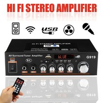 앰프 엠플리파이어 g919 hifi 블루투스 디지털 전원 오디오 보드 18w 18w 스테레오 amplificador 홈 시어터 usb sd 카드 mp3 플레이어