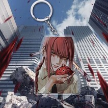 체인소맨 키링 Chainsaw Man Anime KeyChain Women Paiva Key Chain for Men 열쇠 고리 아크릴 자동차 파티 펜던트 일본 Cos 걸스 선물, [02] 2