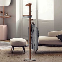 양복걸이 양봇 옷걸이 우드행거 고급 정장 코트 엔틱, 블랙