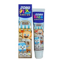 2080 키즈 3스텝 6~9세 공룡메카드 어린이 치약 소다버블향, 75g, 10개