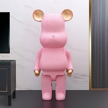 베어브릭 저금통 인테리어 소품 개업 집들이 선물 50cm 대형 피규어, 화이트