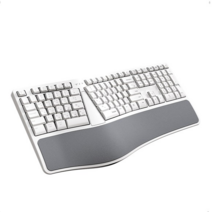 무선 블루투스 충전식 인체공학 손목보호 멀티 키보드, 본상품선택, 본상품선택, 화이트