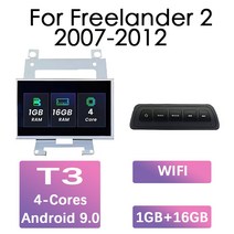 안드로이드 11 랜드 로버 프리랜더 2 2006-2012 라디오 터치 모니터 화면 TV 자동차 전자 블루투스 GPS DSP DVR BT 와이파이, [01] 1G 16G 4Core, [01] 쿼드 코어