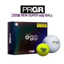 정품 PRGR SUPER egg 2피스 슈퍼에그 골프공 옐로우 마포골프용품점 몬스터골프, 기본 : 상세페이지 참조