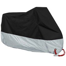 바이크 오토바이 커버 M L XL XXL XXXL 범용 야외 UV 프로텍터 자전거 비 방진 스쿠터 15 가지 색상 방수, 4XL for 2300-2600mm_Silver