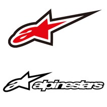 ALPINESTARS 알파인스타 차량용 데칼 튜닝 스티커, 알파인스타-1, 대, 블랙