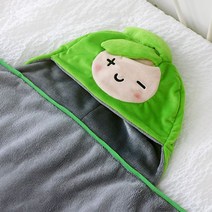 인테리어소품 날 녹여주오 무릎담요 그린 리빙 쿠션 수면 후드_888EA