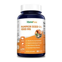 NusaPure 호박씨오일 1000mg 200캡슐 피토스테롤 미국직배송