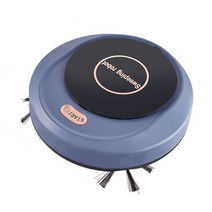 THE WAROOM SHOP Hardfloor를 위한 1200mAh 조용한 청소 강한 흡입 청소하는 무선 로봇, 플라스틱 및 전자 부품, 파란색