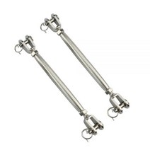 턴버클2PCS 케이블 턴버클 체인 와이어 난간 턱과 턱 유형, 01 Stainless steel 316_01 M5
