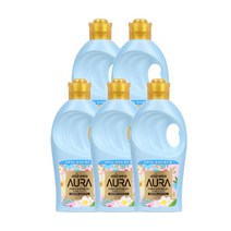 AURA 초고농축 섬유유연제 홀리데이 판타지 본품, 1L, 5개