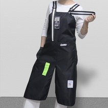 해이남 애견 미용 주방 업소용 앞치마, 블랙 밴드