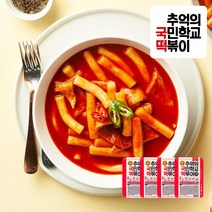 추억의국민학교떡볶이 국떡 추억의 국민학교 떡볶이(오리지널), 4개, 600g