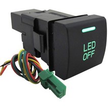 일본직발송 10. 오토 에이전시 (AUTOAGENCY) LED 포지션 ON OFF 스위치 [LED : 그린] [도요타 다이] [C, One Color, 상세 설명 참조0