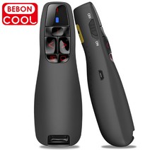 파워포인트 발표자 용 2.4Ghz USB 충전식 포인터 MacPC (Red) 리모콘 무선