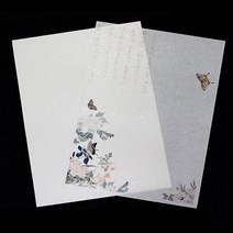 연무지100매 A4 한지편지지 프린트가능, 고전색100매