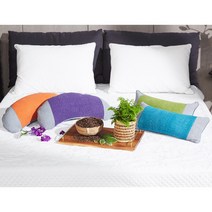 사랑예감 사랑예감 메밀베개 1+1세트(총 4개), 오렌지 반달,퍼플반달 ,블루 사각 , 그린 사각