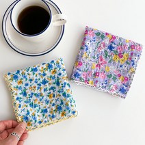 면손수건 2매세트 여성손수건 목수건 여자손수건 에티켓 무릎덮개 국내생산