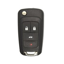 자동차키 차량용스마트키Okey 자동차 키 셸 케이스 커버 쉐보레 크루즈 에피카 노바 카마로 임팔라 오펠, 04 4 버튼_02 No Brand