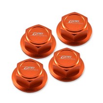 GPM 금속 알루미늄 24MM 휠 너트 타이어 ARA310929 아르마 1/5 크라톤 아웃캐스트 EXB 8S 4WD 몬스터 트럭 RC 자동차 업그레이드 부품용, [06] 주황색