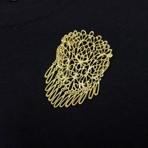 가다컴퍼니 JPN 재팬 공작새 드롭장식 골드 빈티지 브로치 OR 팬던트 #A710