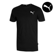 푸마 스몰로고 클래식 남자 여성 반팔티 티셔츠 블랙 586668-51