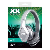 JVC JVC HA-SR100X Over-ear 헤드폰 헤드셋 접이식 미국직수입 핸드폰 통화가능, 실버(화이트)
