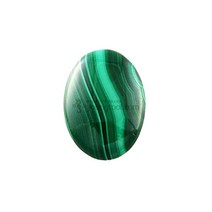 공작석 캐보션스톤 타원 12x10mm 뒤가 평평한 캐보션, 단품