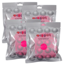 애니클레이 폼클레이 50g 파우치, 4개, 형광분홍