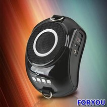 ForU673 휴대용 마이크 앰프강의실 매장 가이드 행사진행용 USB 블랙 강의앰프, 상세페이지 참조