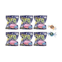일본직배송 6개 세트+미니비누 포함 산탄 빛나는 레인보우 UFO 유포바스볼 레몬향 80g 입욕제팬더 비누 2개