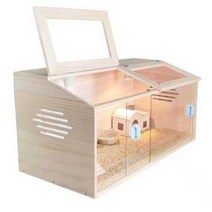 온도 조경 햄스터 케이지 아크릴 초대형 단일 하우스, 100x40x40 유선형, 1개