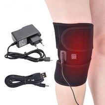 무릎 찜질기 온열 관절 통증 완화 재활, 찜질기 USB케이블