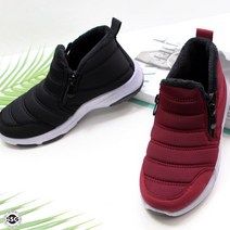 신신고 여성 발편한 겨울 경량 방한 패딩 하이탑 운동화 털신 푹신한 슬립온 스니커즈 굽4cm YB 542