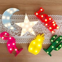 인테리어 LED 마퀴라이트 무드등, 플라밍고