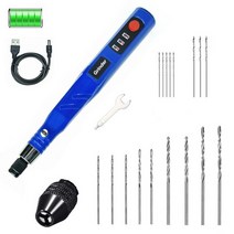 미니 악세사리 그라인더 조각기 세공기 드릴 세트 광택 연마 연마기 샌딩 스피드 조각 펜 USB 충전식 핸드 쥬얼리 플라스틱 우드, [01] 20 piece drill set