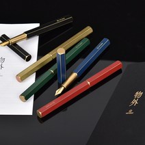 와이스튜디오 수제 황동 클래식 리볼브 만년필, 각인없음, 리볼브 수제 황동 레드 만년필, F촉