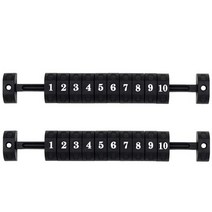 탁구연습 탁구용품 탁구 자동 발사기2개/대 10 숫자 점수 표시기 축구 기계 카운터 액세서리, 04 Black