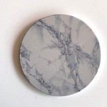 [AMISO] 모던하고 세련된 대리석 마블패턴의 세라믹 티 코스터, 마블 F