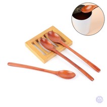 원목 롱 티스푼 3P 우드롱스푼 옻칠티스푼 롱티스푼 롱스푼