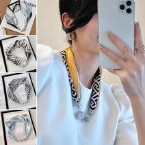 마그네틱 큐빅 목걸이스카프 봄패션 쁘띠 미니스카프