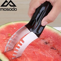 수박 슬라이서 커터 집게 corer 과일 멜론 304 스테인, 빨간