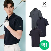 밀레골프 [MILLET GOLF] NEW 밀레골프 UV차단 시어서커 셔츠 남성 3컬러 택1