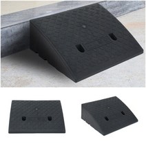 휠체어 경사로 문턱 안전 발판 방지턱 경사판 50X40X17CM 블랙
